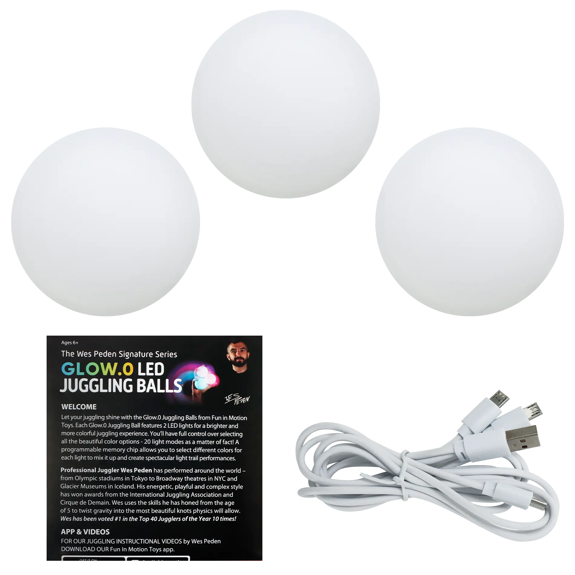 Wes Peden Glow.0 Juggling Balls I0