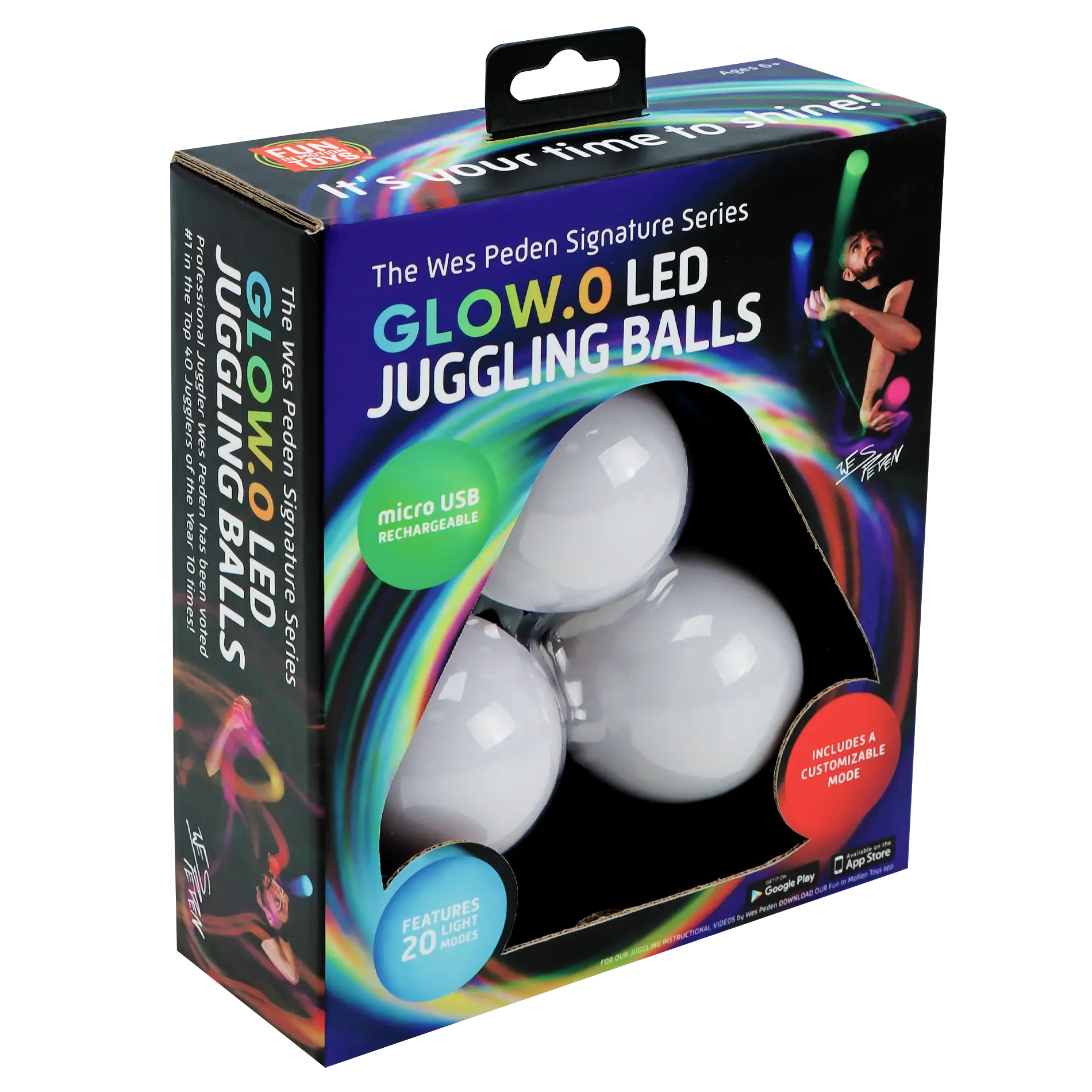 Wes Peden Glow.0 Juggling Balls I0