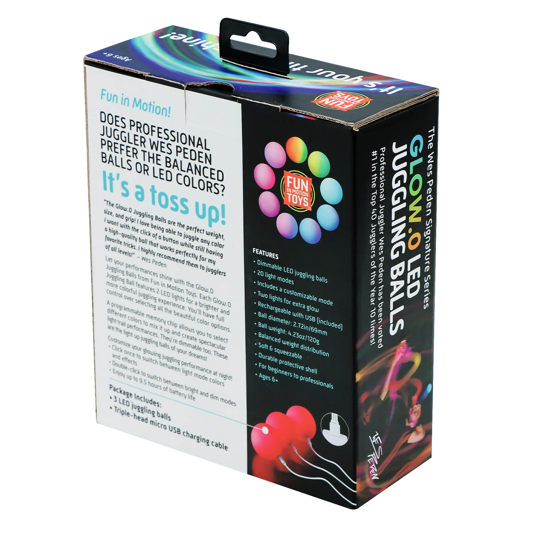 Wes Peden Glow.0 Juggling Balls I0