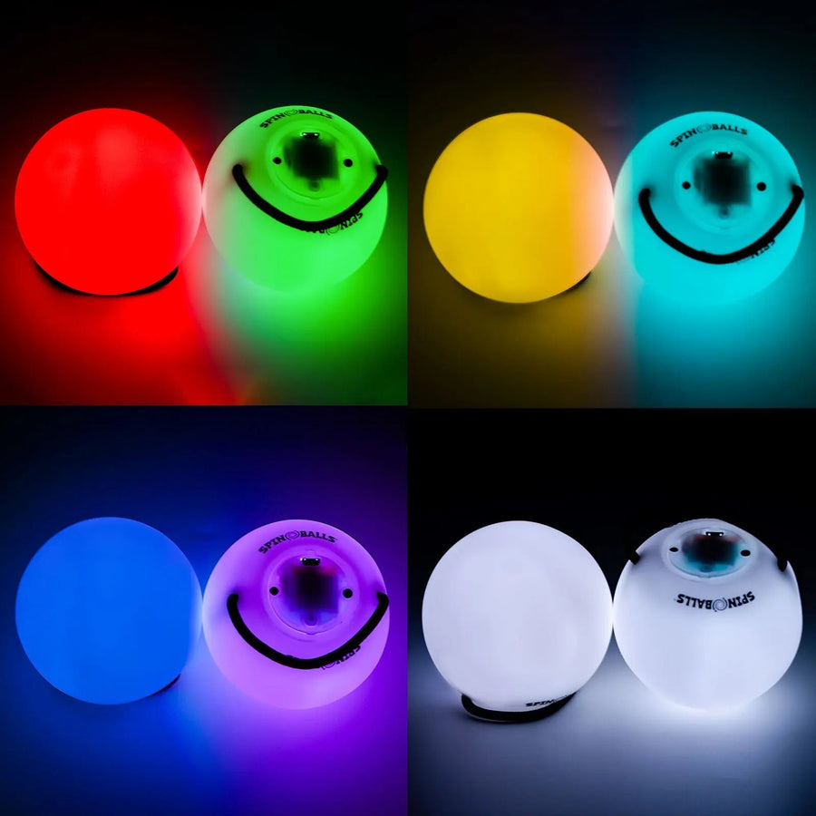 Spinballs Glow. 0 LED Rechargeable Poi Set U9